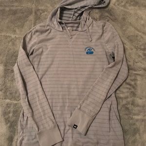 Nike (the athletic dept.) gray stripped pull over